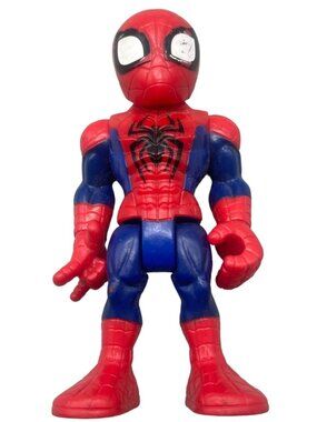 2018 Playskool Marvel Super Hero Adventures spiderman Figure Spiderman Toy READ